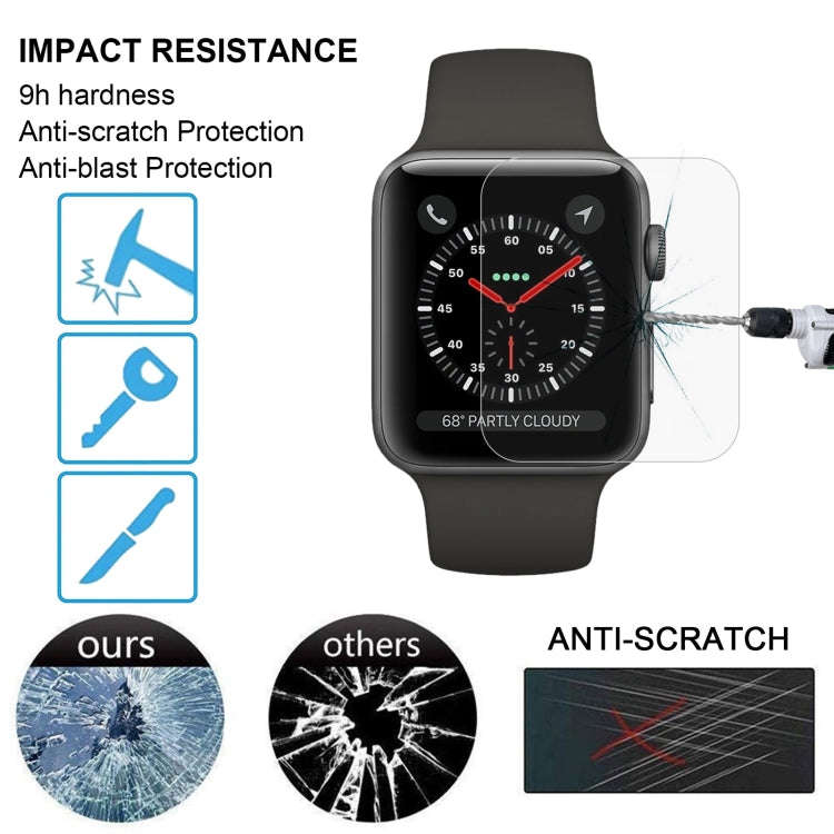 2 PCS ENKAY Hat-Prince for Apple Watch 42 mm 0.2mm 9H Surface Hardness 2.15D Explosion-proof Temp...