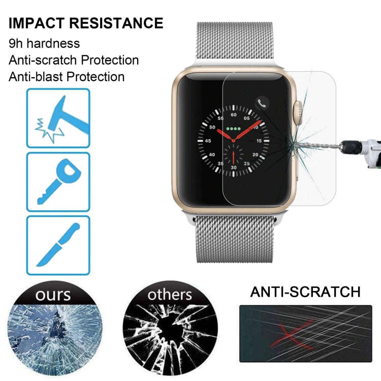 2 PCS ENKAY Hat-Prince for Apple Watch 38 mm 0.2mm 9H Surface Hardness 2.15D Explosion-proof Temp...