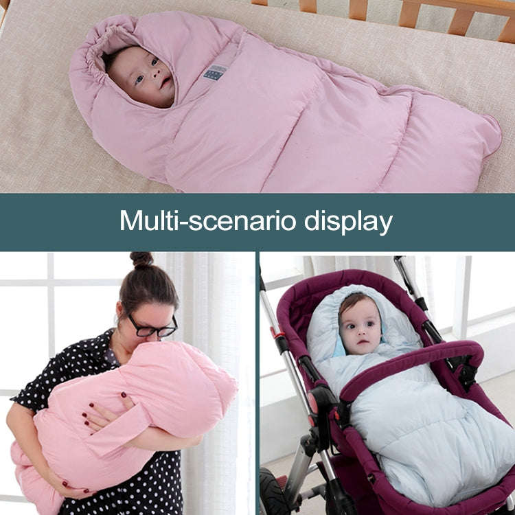 Baby Sleeping Bag Thickened Warm Newborn Quilt, Size:80cm, for 0-1 Years Old (Red)