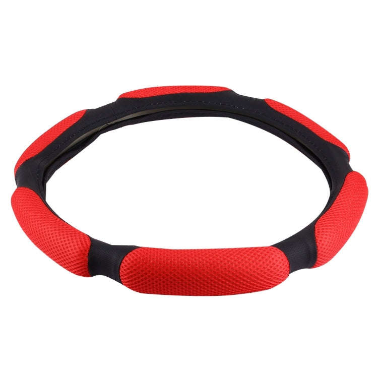 Sandwich Steering Wheel Cover (Colour: Red and white glue, Adaptation Steering wheel diameter: 38cm)