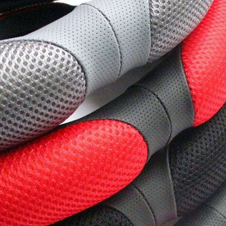 Sandwich Steering Wheel Cover (Colour: Red and white glue, Adaptation Steering wheel diameter: 38cm)