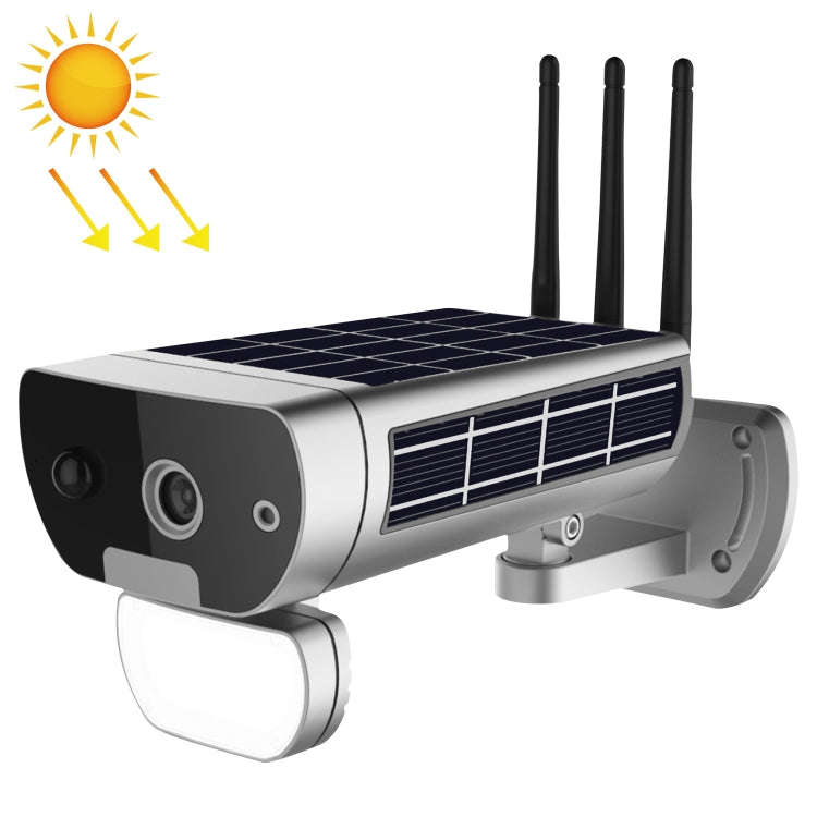 T8 1080P Full HD Solar Battery Ultra Low Power Sound Light Alarm Network Camera, Support Motion D...
