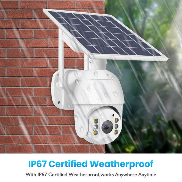 T16 1080P Full HD 4G (EU Version) Network Monitoring Solar Powered Camera, Support PIR + Radar Al...
