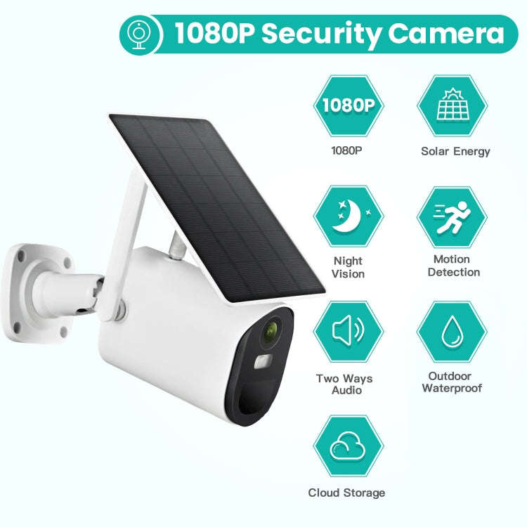 T20 1080P Full HD 4G (EU Version) Solar Powered Camera, Support PIR Human Body Infrared Sensor, N...