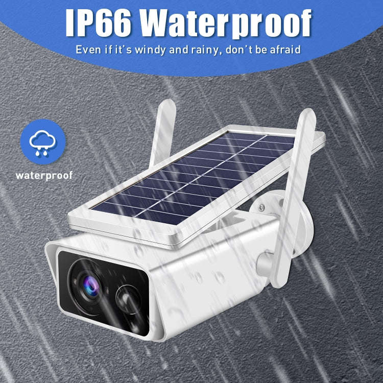 T13-2 1080P HD Solar Powered 2.4GHz WiFi Security Camera with Battery, Support Motion Detection, ...