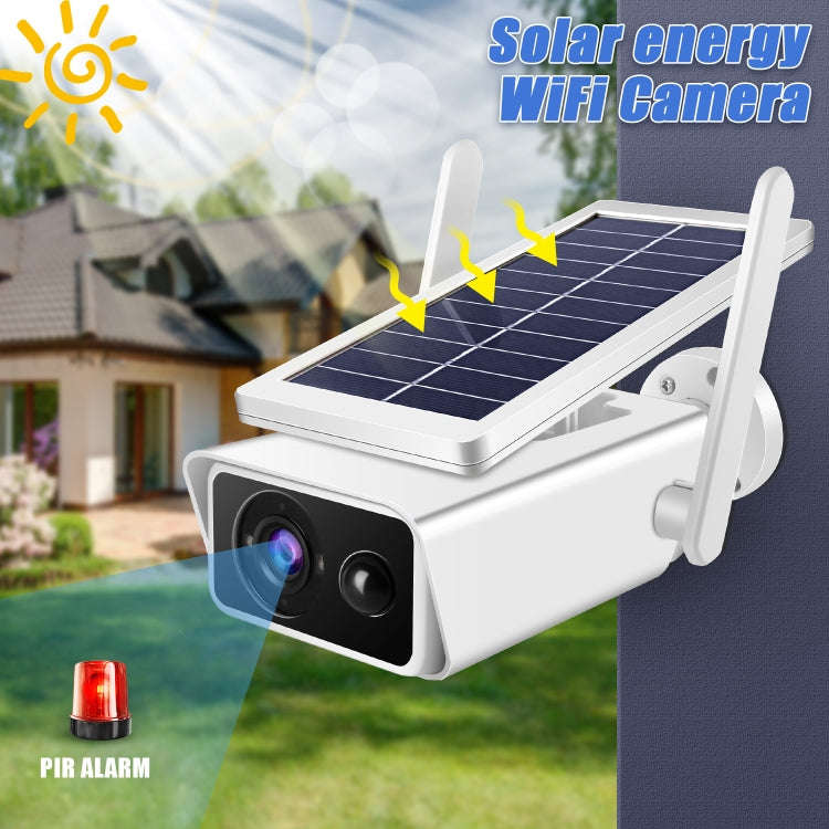 T13-2 1080P HD Solar Powered 2.4GHz WiFi Security Camera with Battery, Support Motion Detection, ...
