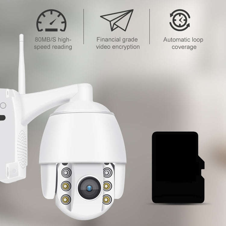 QX2 1080P HD 360 Degrees Panoramic WiFi Day and Night Full-color IP66 Waterproof Smart Camera, Su...