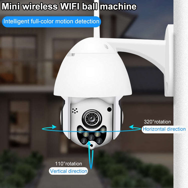 QX3 1080P HD Full-color Night Vision IP65 Waterproof WiFi Smart Camera, Support Motion Detection ...