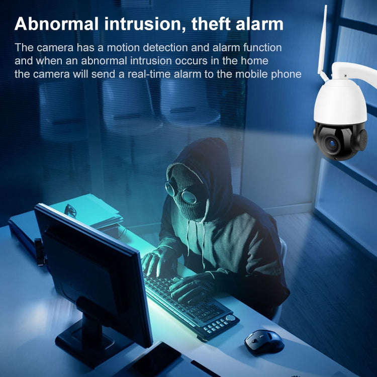 QX5 2.0 Million Pixels 1080P HD 20X Zoom Wireless WiFi Dome Smart Camera, Support Infrared Night ...