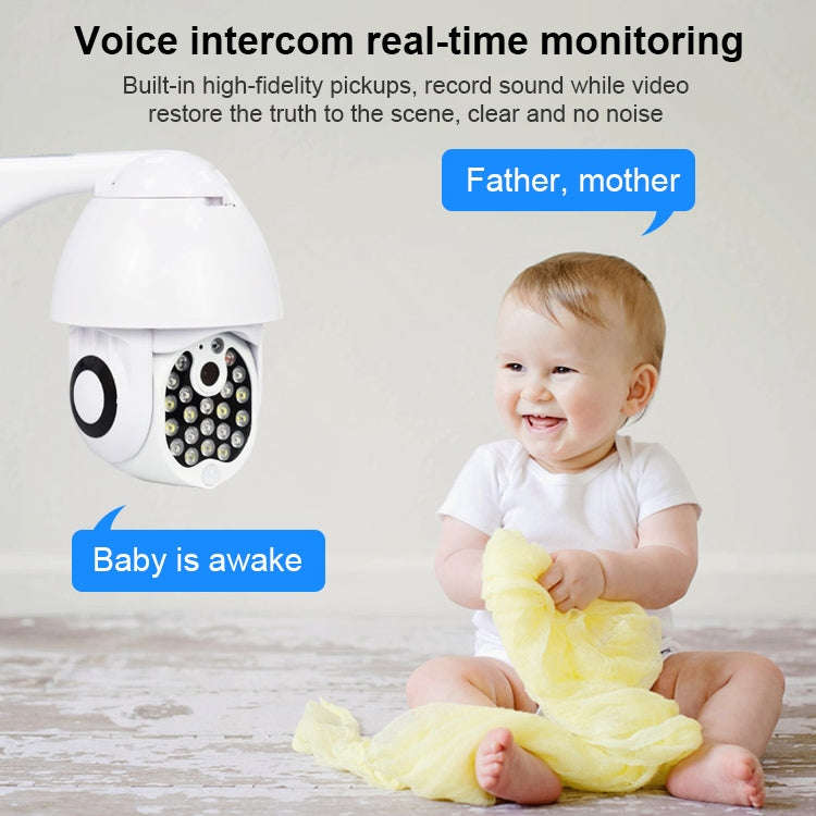 QX17 2 Million Pixels WiFi High-definition Surveillance Camera Outdoor Dome Camera, Support Night...
