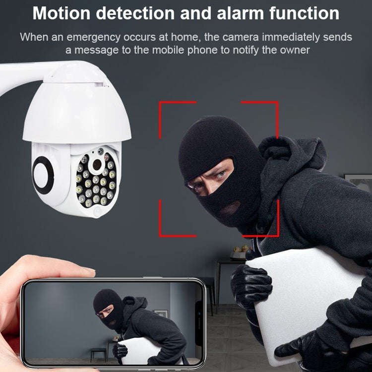 QX17 2 Million Pixels WiFi High-definition Surveillance Camera Outdoor Dome Camera, Support Night...