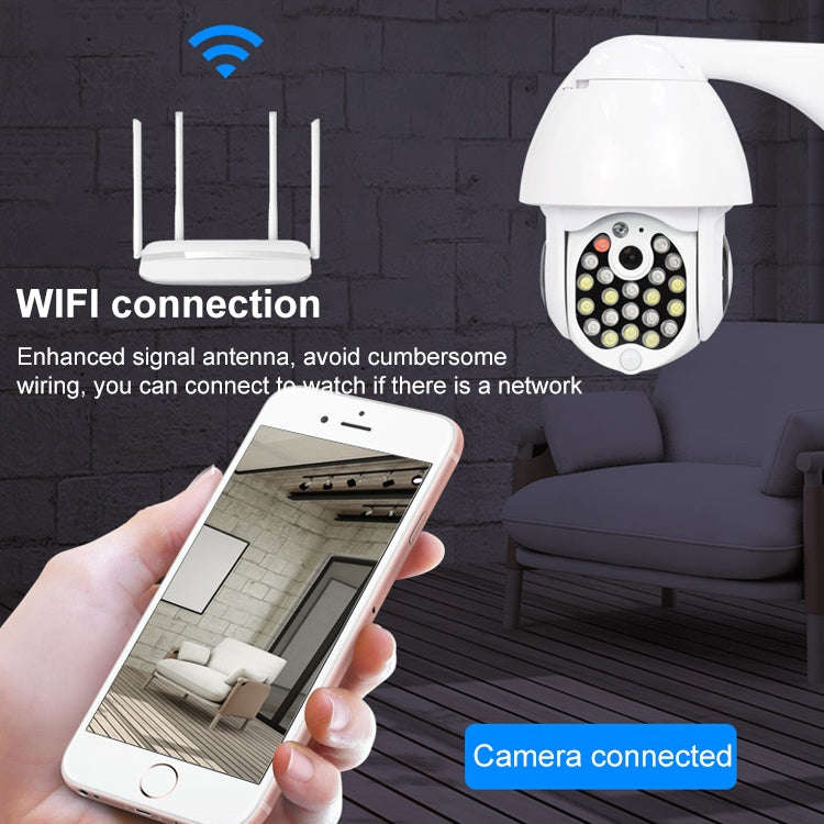 QX17 2 Million Pixels WiFi High-definition Surveillance Camera Outdoor Dome Camera, Support Night...