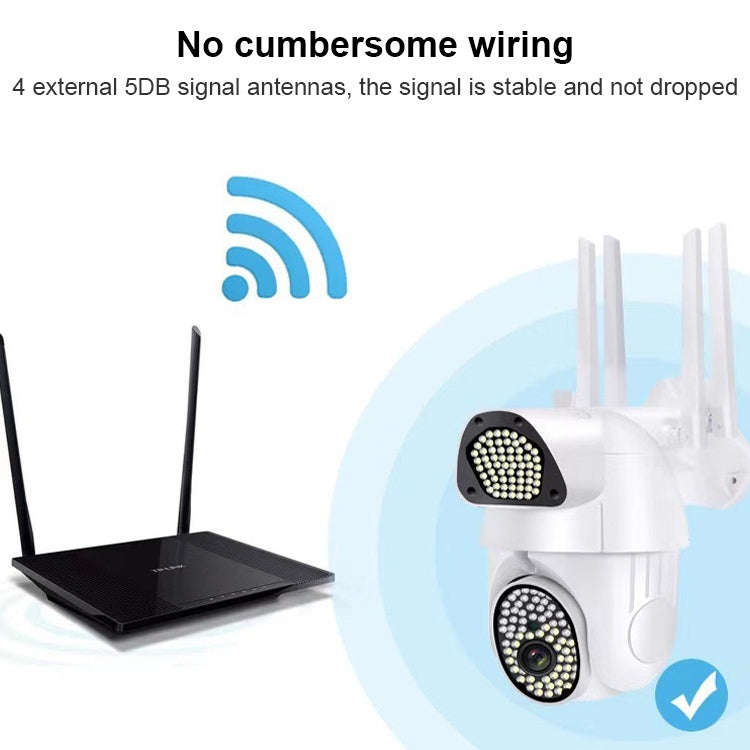 QX37 1080P WiFi High-definition Surveillance Camera Outdoor Dome Camera, Support Night Vision & T...