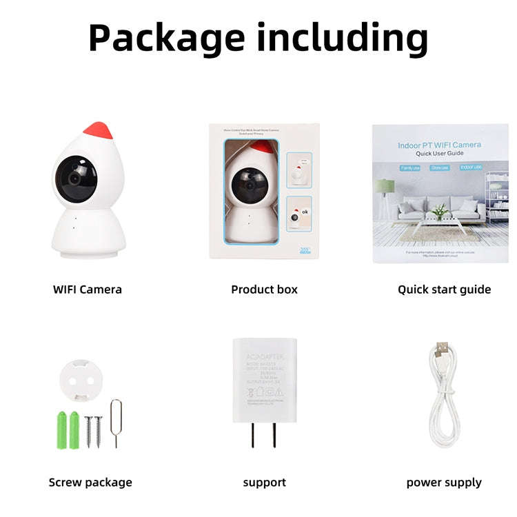 YT43 2 Million Pixels HD Wireless Indoor Home Little Red Riding Hood Camera, Support Motion Detec...