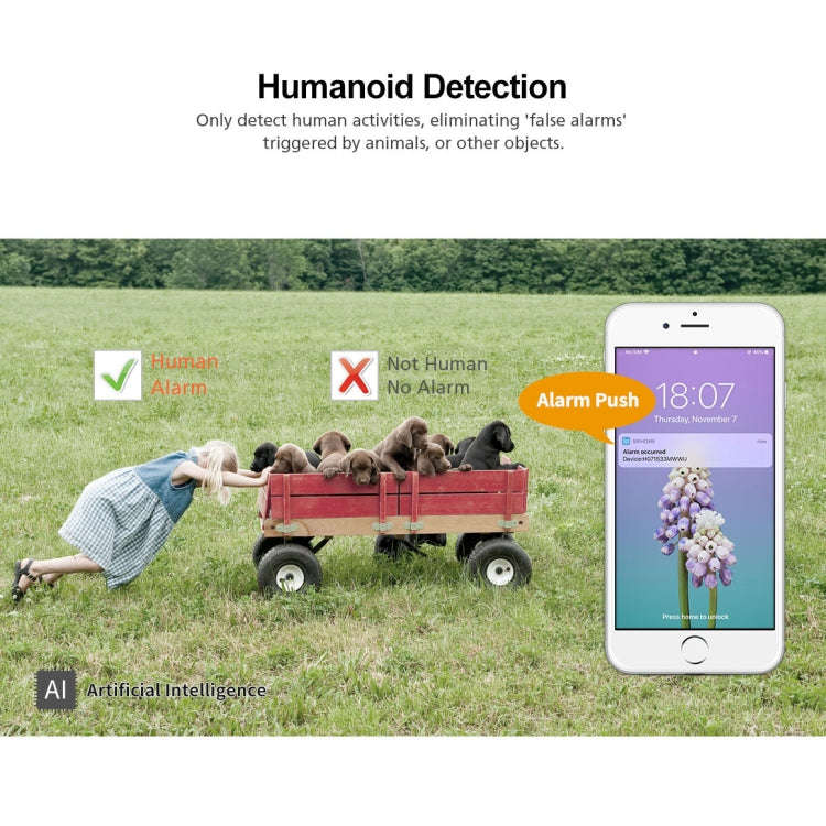 Sricam SP028 1080P HD Outdoor PTZ Camera, Support Two Way Audio / Motion Detection / Humanoid Det...