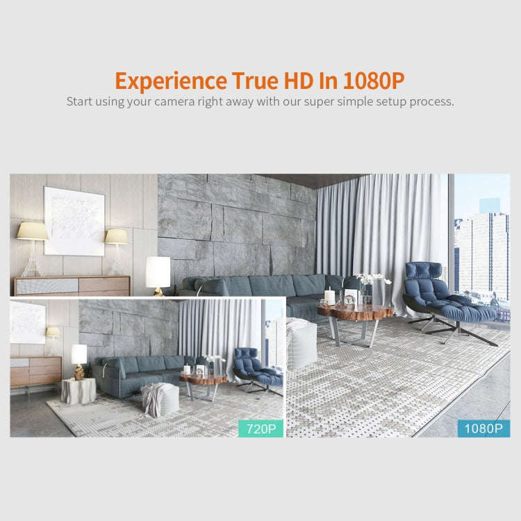 SriHome SH025 2.0 Million Pixels 1080P HD AI Auto-tracking IP Camera, Support Two Way Audio / Mot...