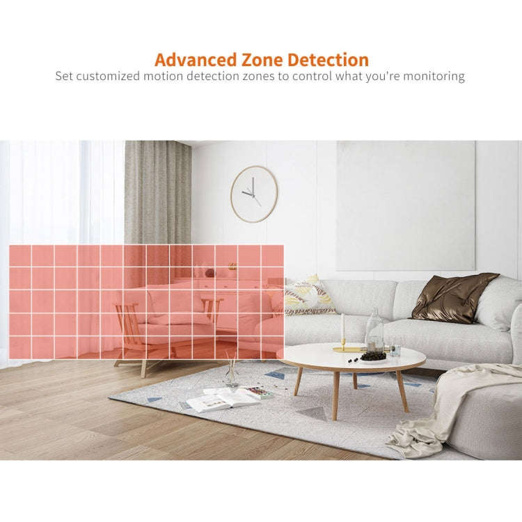 SriHome SH025 2.0 Million Pixels 1080P HD AI Auto-tracking IP Camera, Support Two Way Audio / Mot...