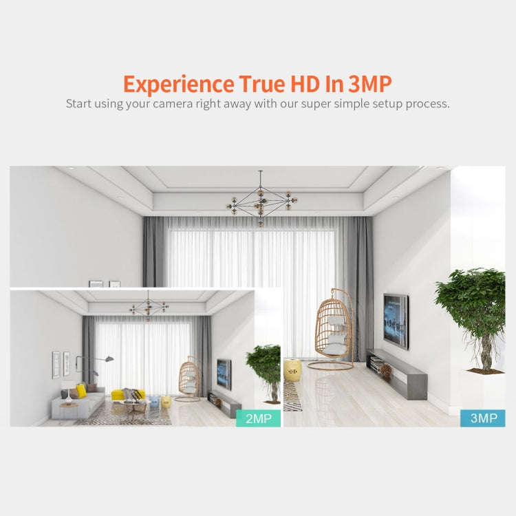 SriHome SH029 3.0 Million Pixels 1296P HD AI Camera, Support Two Way Talk / Motion Detection / Hu...