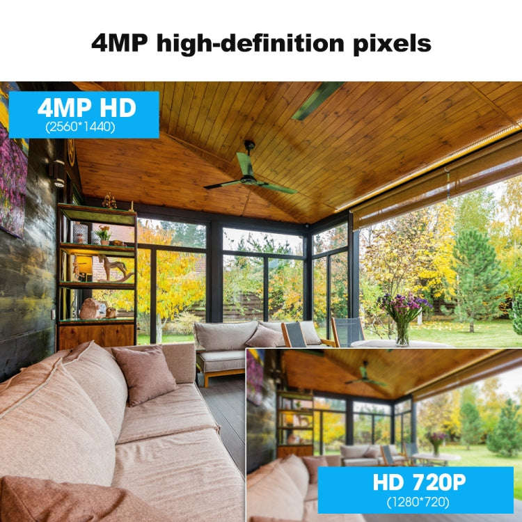 SriHome SH030 4MP 1440P HD IP Camera, Support Two Way Talk / Motion Detection / Humanoid Detectio...