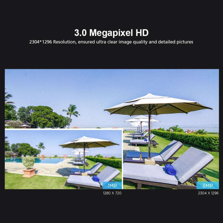 SriHome SH035 3.0 Million Pixels 1296P HD IP Camera, Support Two Way Audio / Motion Detection / H...
