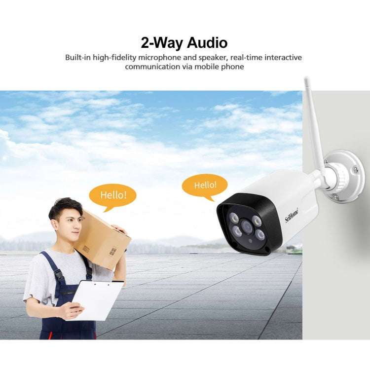SriHome SH035 3.0 Million Pixels 1296P HD IP Camera, Support Two Way Audio / Motion Detection / H...