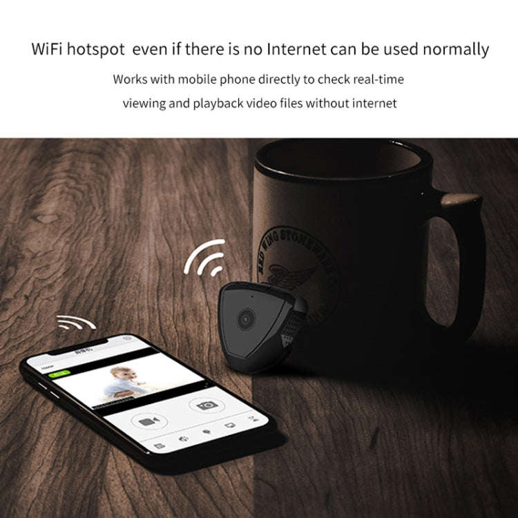 CAMSOY S6 HD 1280 x 720P 70 Degree Wide Angle Wearable Wireless WiFi Intelligent Surveillance Cam...