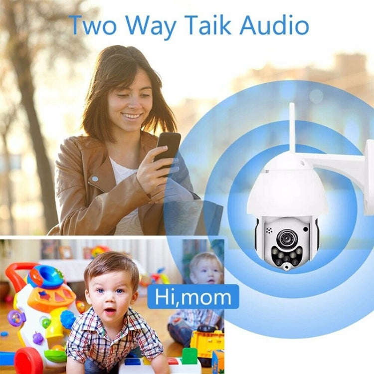 Wireless Surveillance Camera HD PTZ Home Security Outdoor IP66 Waterproof Network Dome Camera, Su...