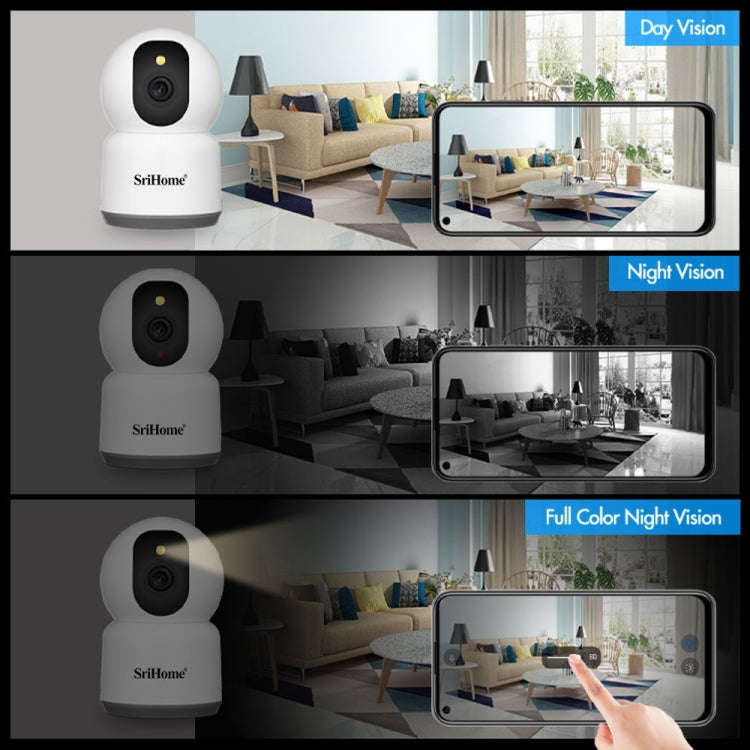 SirHome SH038 5MP QHD 5G WiFi IP Camera, Support Night Color & Motion Detection & Two Way Talk & ...