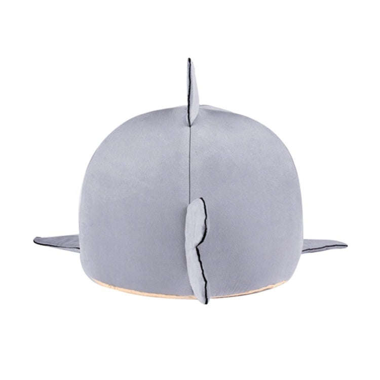 Indoor Pet Dog Puppy Cat Warm House Sharks Pet Sleeping Bed Nest, S Size: 42x42x42cm(Grey)