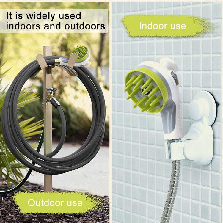 Pet Shower Shower Brush with Non-slip Handle Nozzle(Blue)