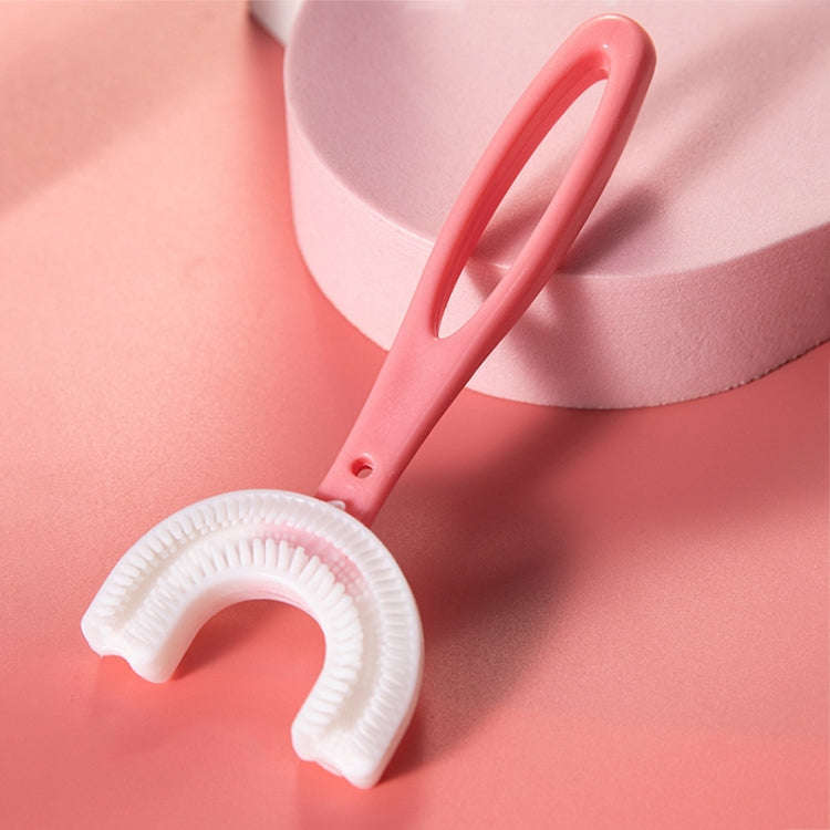 10 PCS U-shaped Children Baby Hand-held Soft Toothbrush Brushing Artifact for 6-12 Years Old, Sty...