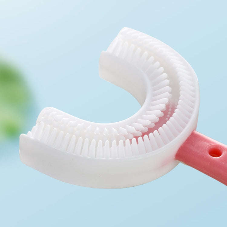 10 PCS U-shaped Children Baby Hand-held Soft Toothbrush Brushing Artifact for 6-12 Years Old, Sty...