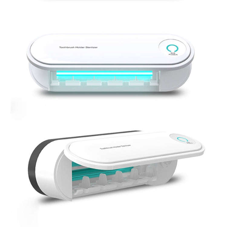 Toothbrush Dryer Sterilizer Bathroom Wall-mounted Toothbrush Holder, Plug-in Powered with US Plug