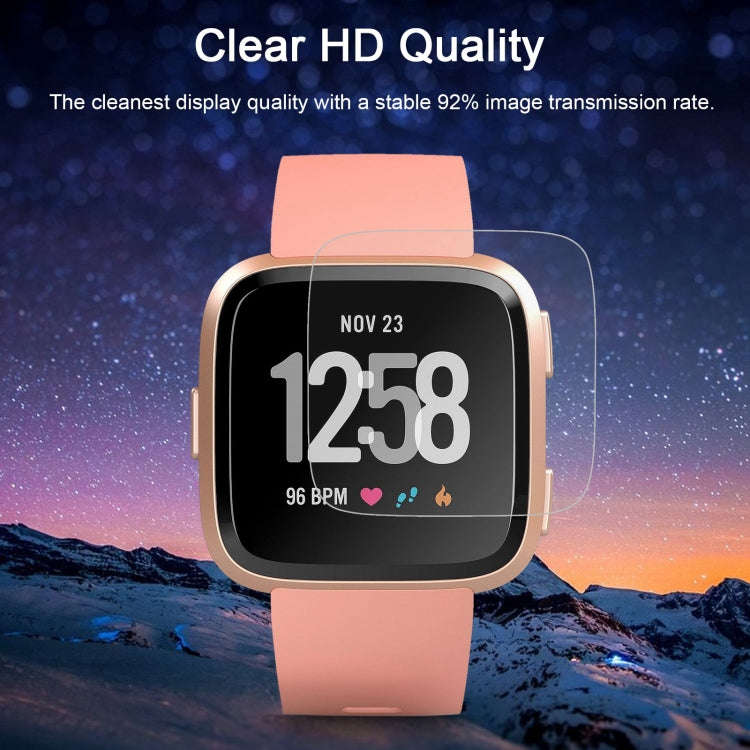 ENKAY Hat-Prince for  Fitbit Versa  0.2mm 9H Surface Hardness 2.15D Curved Edge Tempered Glass Sc...