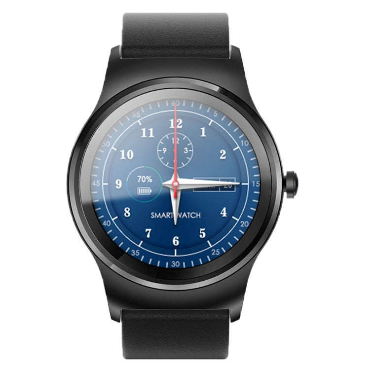 SMA-Round 1.28 inch Color Touch Screen Bluetooth Leather Strap Smart Watch, Waterproof, Support V...