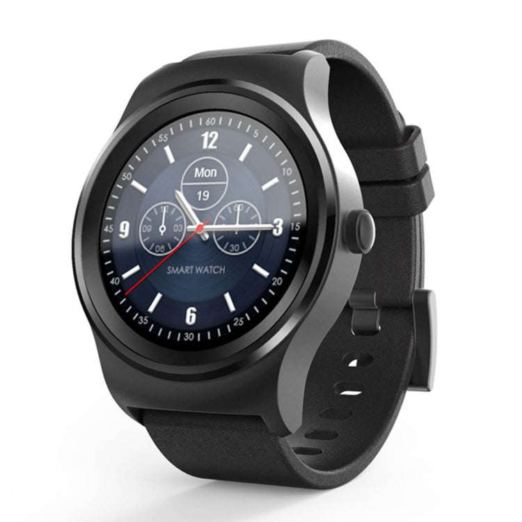 SMA-Round 1.28 inch Color Touch Screen Bluetooth Leather Strap Smart Watch, Waterproof, Support V...