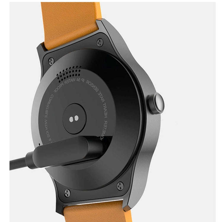 SMA-Round 1.28 inch Color Touch Screen Bluetooth Leather Strap Smart Watch, Waterproof, Support V...