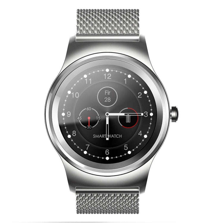SMA-Round 1.28 inch Color Touch Screen Bluetooth Steel Strap Smart Watch, Waterproof, Support Voi...