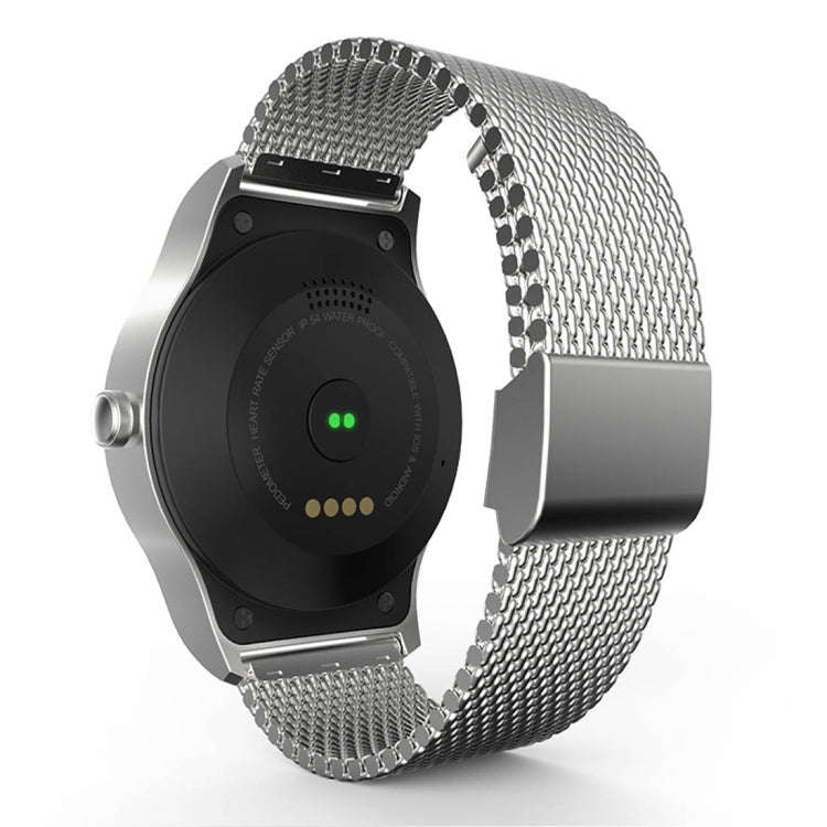 SMA-Round 1.28 inch Color Touch Screen Bluetooth Steel Strap Smart Watch, Waterproof, Support Voi...