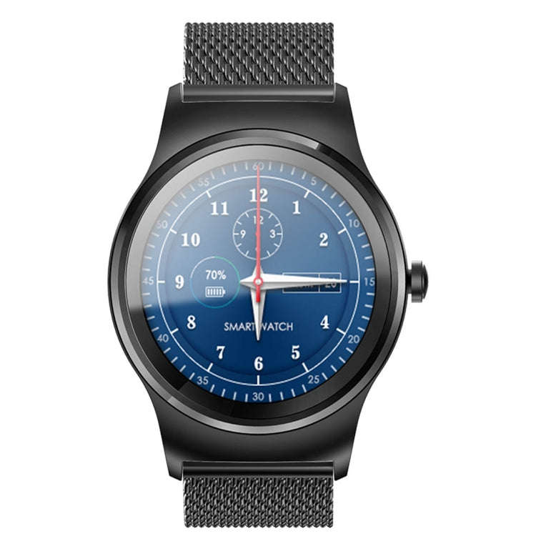 SMA-Round 1.28 inch Color Touch Screen Bluetooth Steel Strap Smart Watch, Waterproof, Support Voi...