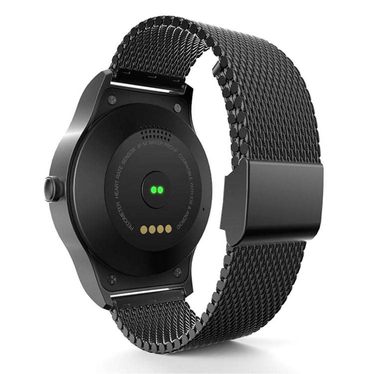 SMA-Round 1.28 inch Color Touch Screen Bluetooth Steel Strap Smart Watch, Waterproof, Support Voi...
