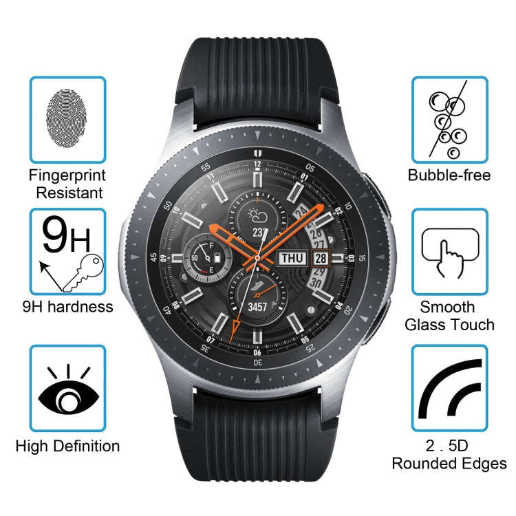 ENKAY Hat-Prince 0.2mm 9H 2.15D Curved Edge Tempered Glass Film for Galaxy Watch 46mm