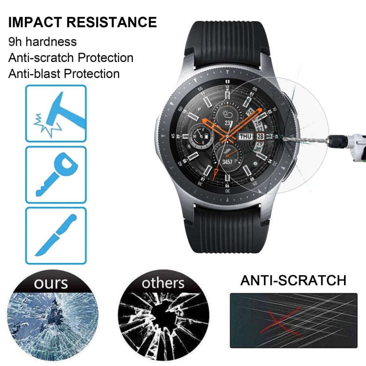 ENKAY Hat-Prince 0.2mm 9H 2.15D Curved Edge Tempered Glass Film for Galaxy Watch 46mm