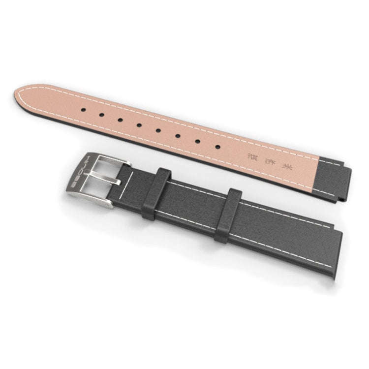 Mijobs Screwless Magnetic Case Top-grain Leather Watch Band for Xiaomi Mi Band 3 & 4 & 5 & 6, Hos...