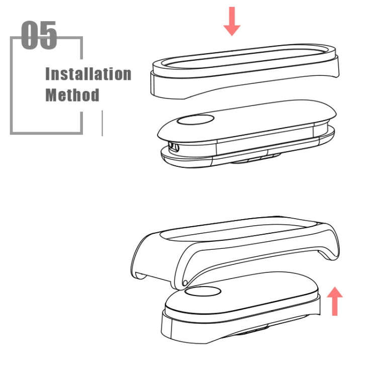 Mijobs Screwless Metal Case PU Leather Watch Band for Xiaomi Mi Band 3 & 4 & 5 & 6, Host not Incl...