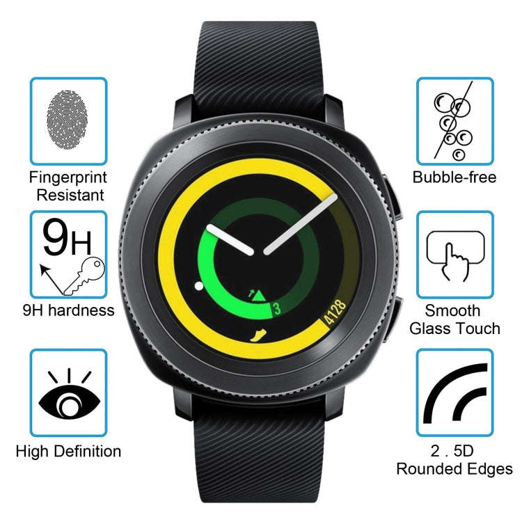 2 PCS ENKAY Hat-Prince for Samsung Gear Sport Smart Watch 0.2mm 9H Surface Hardness 2.15D Explosi...
