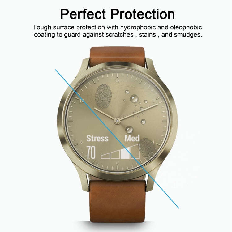 ENKAY Hat-Prince for Garmin Vivomove HR Smart Watch 0.2mm 9H Surface Hardness 2.15D Explosion-pro...
