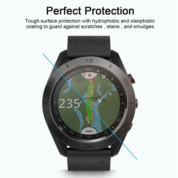 2 PCS ENKAY Hat-Prince for Garmin Approach S60 Smart Watch 0.2mm 9H Surface Hardness 2.15D Explos...