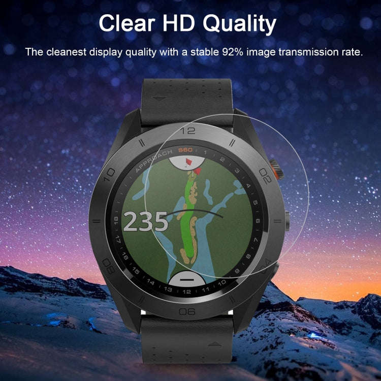 2 PCS ENKAY Hat-Prince for Garmin Approach S60 Smart Watch 0.2mm 9H Surface Hardness 2.15D Explos...