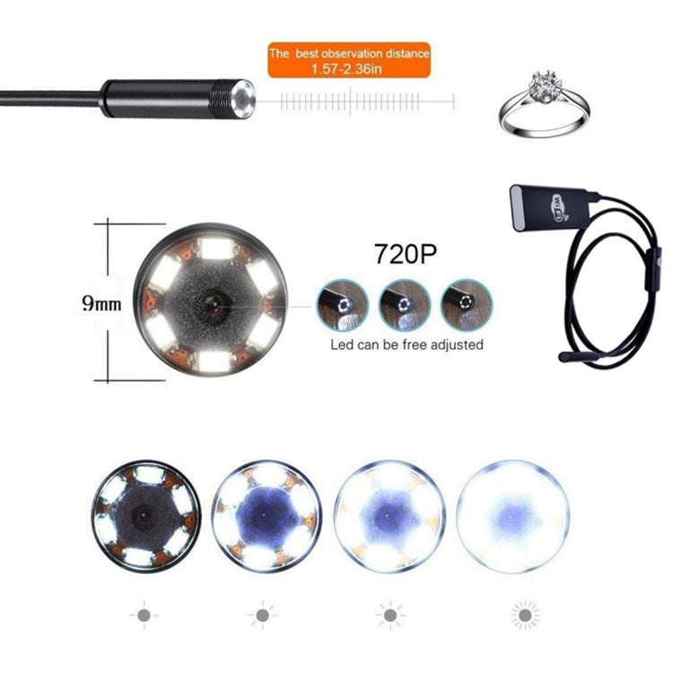 1.0MP HD Camera 30m Wireless Distance Metal WiFi Box Waterproof IPX67 Endoscope Snake Tube Inspec...